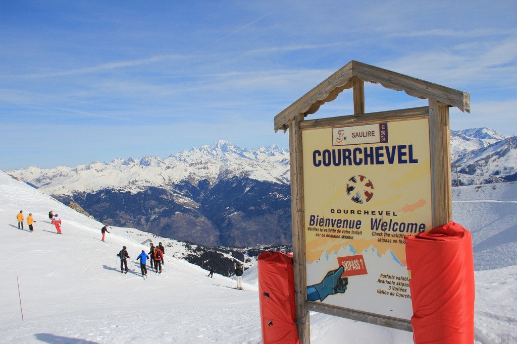3バレー、山越えで滑走するクーシュベル、フランス一の高級リゾートです。