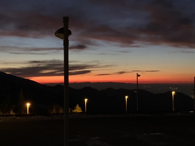 夕景のシェラネバダ