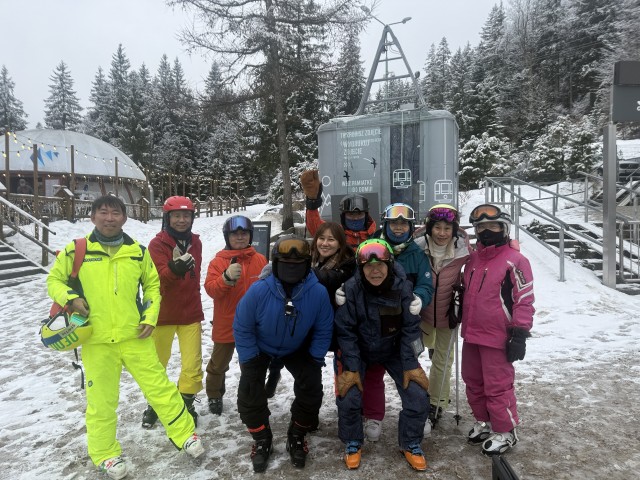 カスプロヴィ—スキー場にて